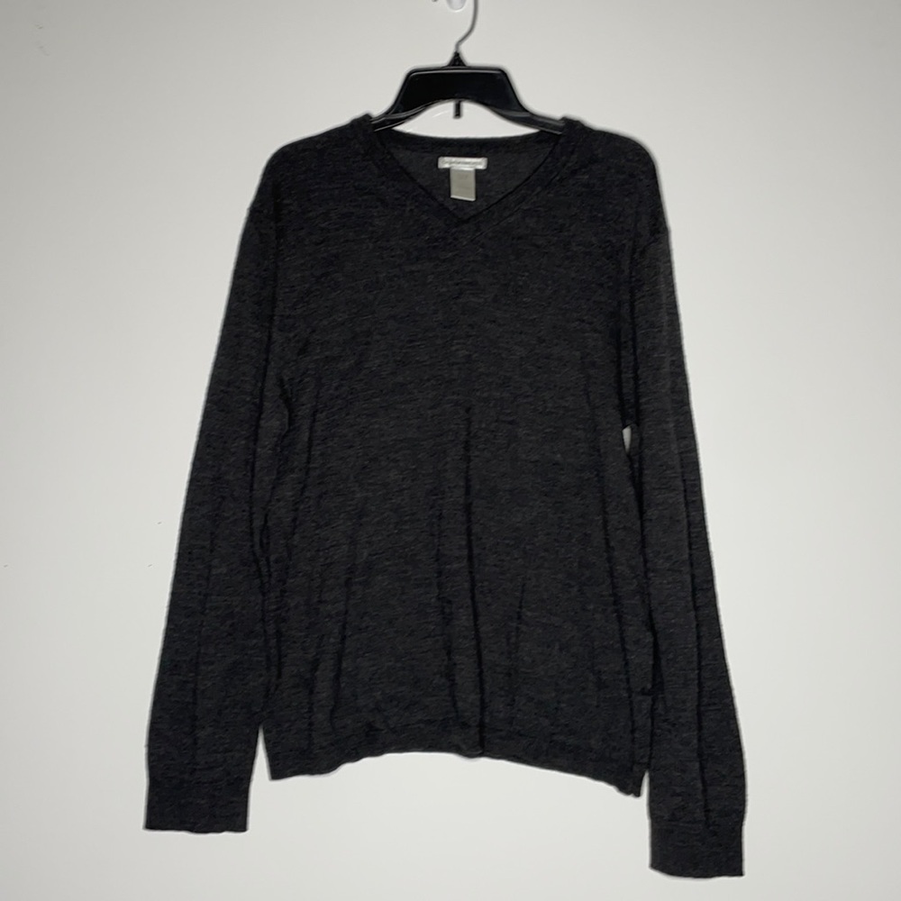 Gap Sweater grey sz Lg Italian‎ Merino Wool